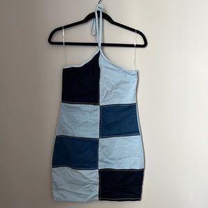 Stretchy Denim Body Con - Size M